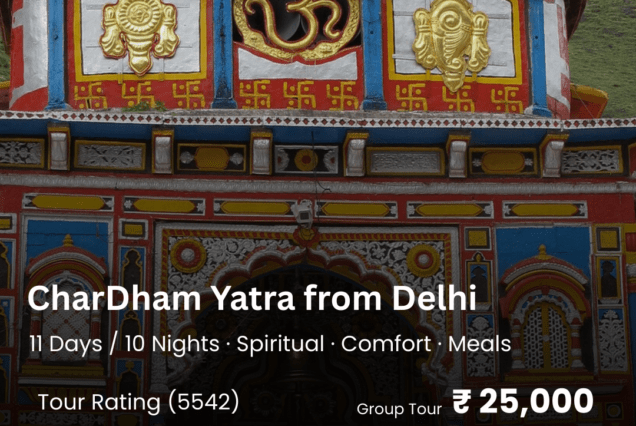 Chardham Yatra from Delhi